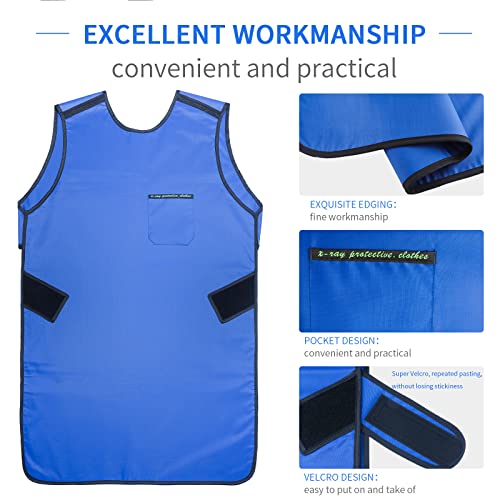 Image of 0.5mmPb X-Ray Apron with Thyroid Shield Collar, Dental Lead Shield