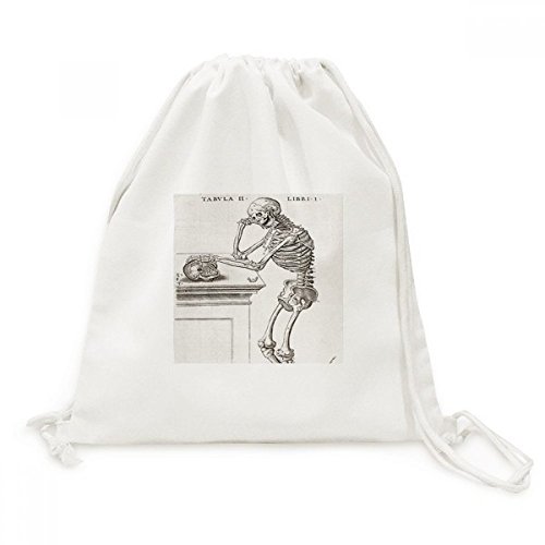 Sac cordon squelette voyage pour excursions et sorties en toile