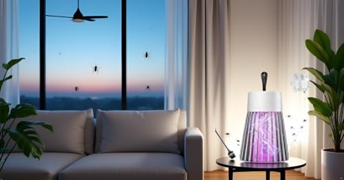 Image of Electric Mosquito Killer Lamp with UV Light, USB Powered Portable Indoor Bug Trap for Bedroom, Office & Home