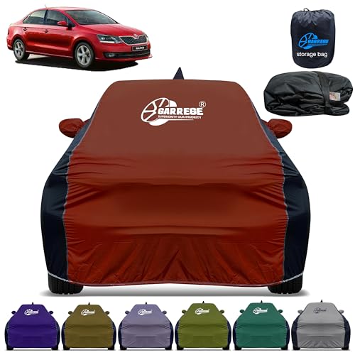 Image of Car Cover for Skoda Rapid All-Weather & Scratch Protection with Mirror & Antenna Pockets | Washable Fabric | Custom Fit | Premium Multicolor | We Send Any One Color from Showing Image