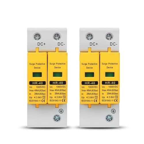 SPD DC 1000V 2P parafoudre basse tension pour rail DIN domestique photovoltaïque