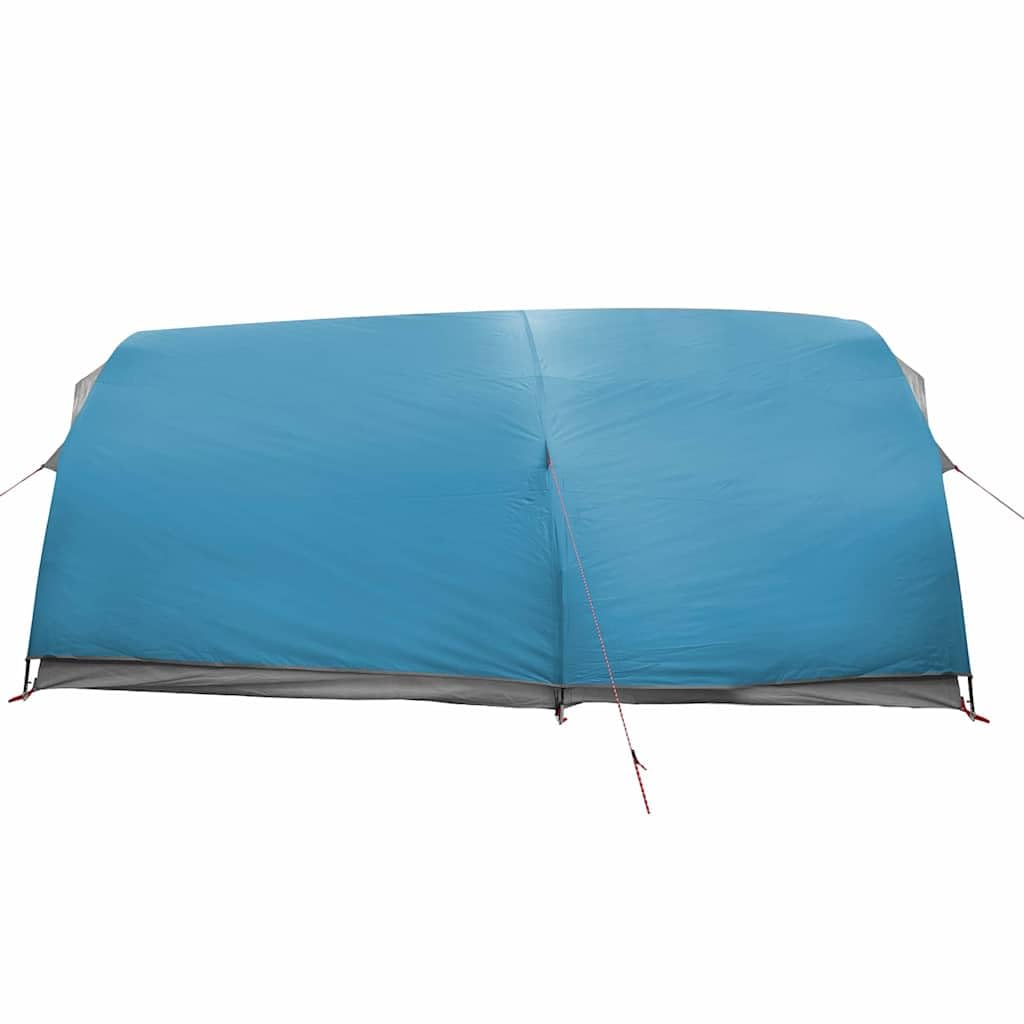 Namiot tunelowy dla 10 osób, namiot kempingowy z portem elektrycznym, zawieszką świetlną i 2 drzwiami, wodoszczelny namiot outdoorowy, 500 x 348 x 200 cm, niebieski