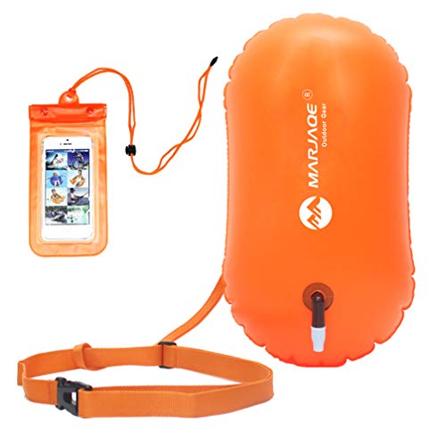CLISPEED Boya de Natación de Seguridad Flotador de Remolque para Adultos Entrenamiento Seguro Flotador Inflable Boya de Natación para Flotar Kayak Natación Canotaje Canotaje Rafting Surf Pesca