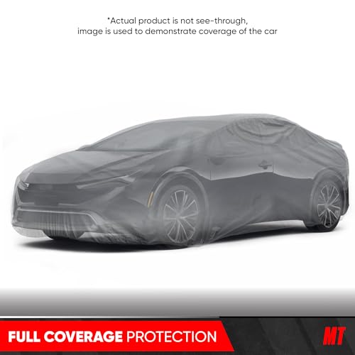 Image of MotorTrend Custom Fit Car Cover for Toyota Prius 2001-2018, All-Weather Protection for Cars Trucks & SUVs, UV Resistant Waterproof Scratch-Resistant, Vehicle Cover for Outdoor & Indoor