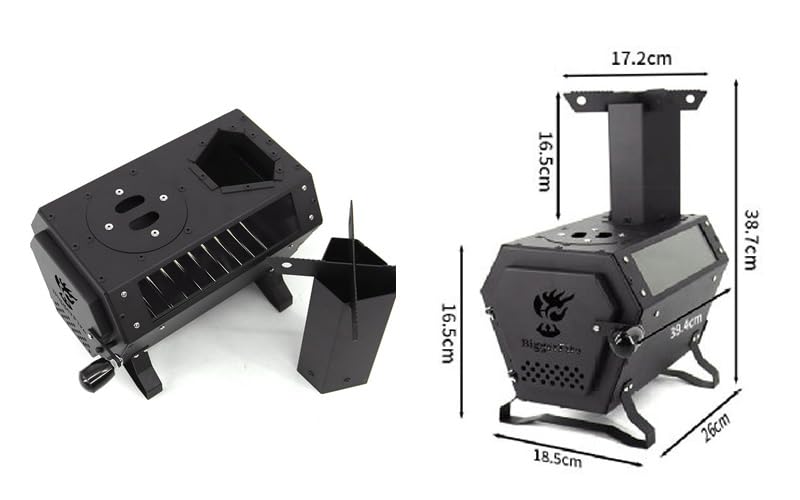 Amazon.co.jp: 【LifeRed】 コンパクトミニ薪ストーブ ブラック