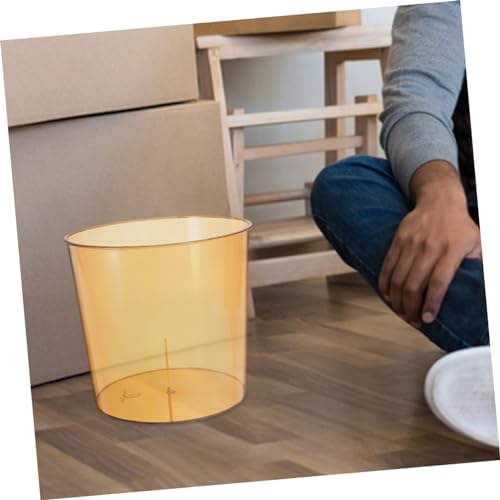 Caneca de basura compacta rectangular naranja KICHOUSE miniatura 5