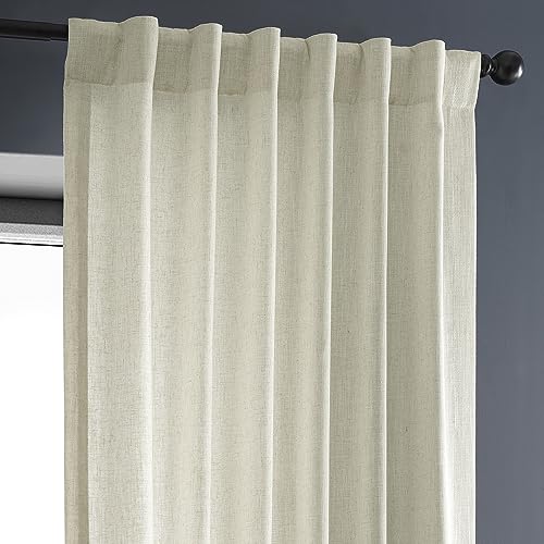 HPD Half Price Drapes Premium Heavy Faux Linen Curtains for Living Room (1 Panel), 50W x 108L Light Filtering Curtains 108 Inches Long Window Curtains for Bedroom, Barley by HPD Half Price Drapes - Image 7