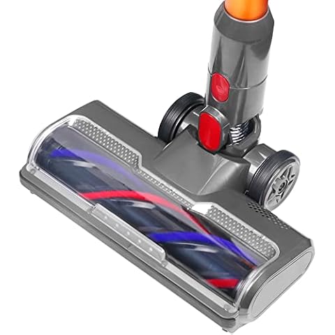 Laymi Hardwood Floor Attachment for Dyson V7 V8 V10 V11 V15 SV10 SV12 SV14 Animal Absolute Vacuum Cleaners with LED Headlights, Bristle Roller Brush Head Replacement Parts Cover