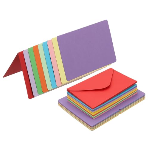 Tarjetas en blanco medio dobladas cartulina para invitaciones DIY sobres incluidos PATIKIL
