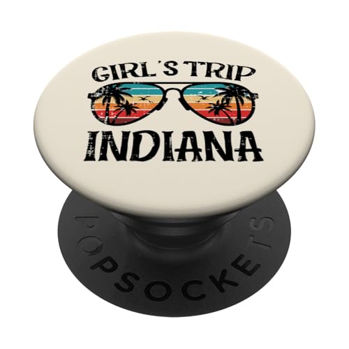 Vacation Girls Trip Indiana Occhiali da sole Retro Estate Donne PopSockets PopGrip Adesivo