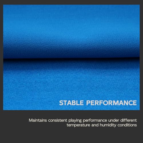 KONLLEN Billardtischdecke aus Filz mit 6 Stoffstreifen, vorgeschnittene Billardtischdecke, Filz, Billardtuch für amerikanische Billardtische mit neun Bällen