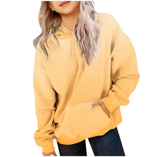 Girls Gradient Hoodies Oversized Long Sleeve Fall Winter Y2k Hooded Sweatshirt Casual Sports Fashion Pullover