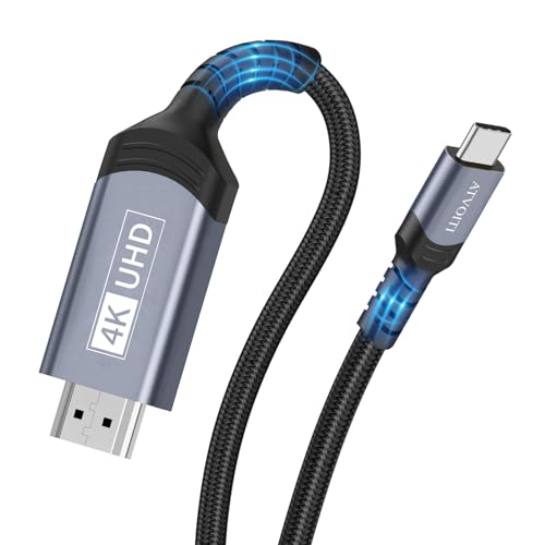 Image of USB C to HDMI Cable 2m/6.6ft, 4K Type-C to HDMI Cable for Home Office