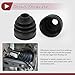 HEROFFIX 1 Set CV Joint Boot Kit for Nissan Pathfinder 13-20 for Nissan Murano 15-24 Inner Constant Velocity Joint Boot W/Clamps No.C97413JA0A Black Rubber