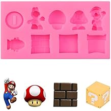 9-Cavity Silicone Cartoon Fondant Mold for Cake Decorating, Candy Making, and Resin Crafts - Chocolate, Gum Paste Tray, and Resin Casting