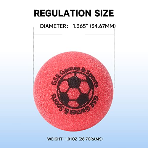 Gse Regulation Size 1.365" Table Soccer Foosball Table Replacement Balls, Official Tournament Table Soccer Balls, Foosball Table Accessories (Multicolor - 12 Pack) #TOP4