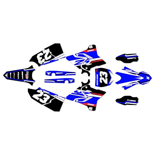 Kalair GFX Graphics Kit for Yamaha YZ125 & YZ250 2015-21 Viper Series Blue 9 Mil - Easy Go - Dirt Pit Bike Motorcycle Stickers, Dirtbike Racing Automotive Decal Motocross Accessories no-Plastics