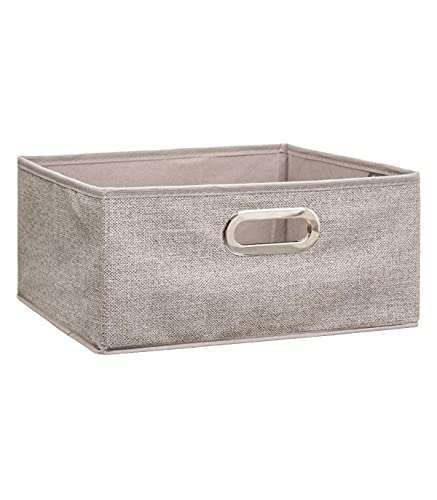 5five - cesta de tela 'mix n modul' 31x15cm beige jaspeado