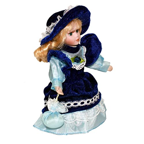 EHJRE Porcelain Doll Antique Ceramic Keepsake Vintage Collectible Figure with
