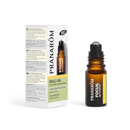PRANAROM Aromaboost Focus Roll-on BIO 5 ml – Concentración con Menta