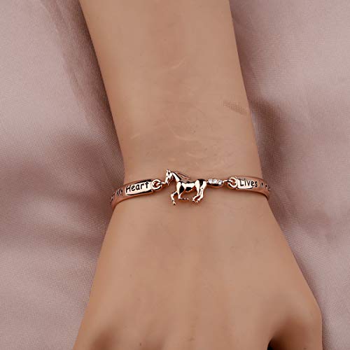 Zuo Bao Horse Memorial Jewelry Horse Lover Bracelet A Piece of My Heart Lives in Heaven Gift Loss of Horse Bracelet4