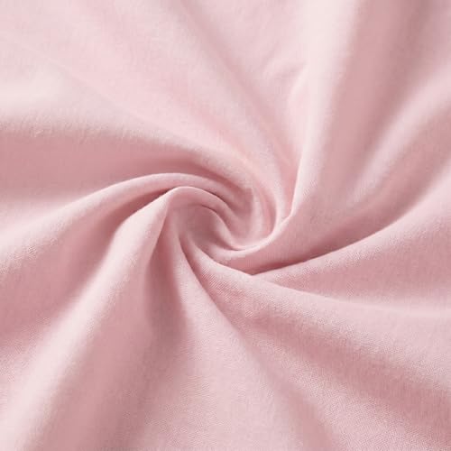 Image of Filymore Double Bed Bedsheet with 2 Pillow Covers, 300 TC Soft Microfiber Plain Bedsheet, Solid Plain Pink Bedcover for Double Bed, Breathable & Comfortable Bedding Set (90x90 Inches)