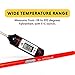General Tools Digital Thermometer #DT310LAB, 8 Inch Extra Long Stainless Steel Probe, -58 to 302 degrees Fahrenheit (-50 to 150 degrees Celsius) Range with High and Low Alarms, Auto-Off