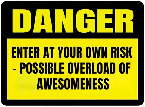 Vintage Metal Sign DANGER: ENTER AT YOUR OWN RISK –