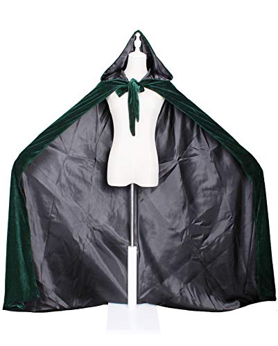 Image of Velvet Renaissance Medieval Cloak Cape Lined with Satin