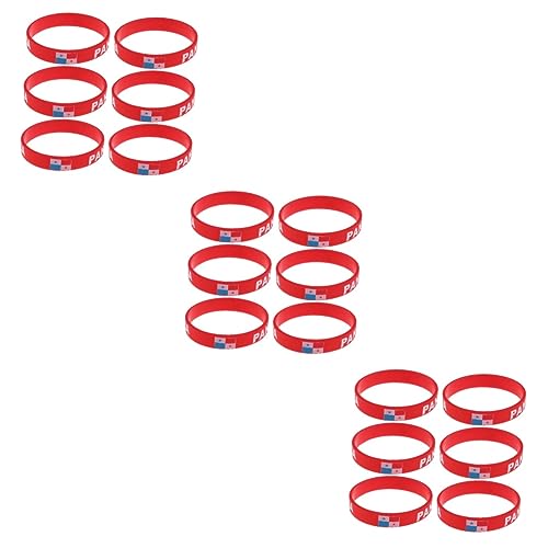 Pulsera de silicona de país para hombre: 18 brazaletes de goma deportivos