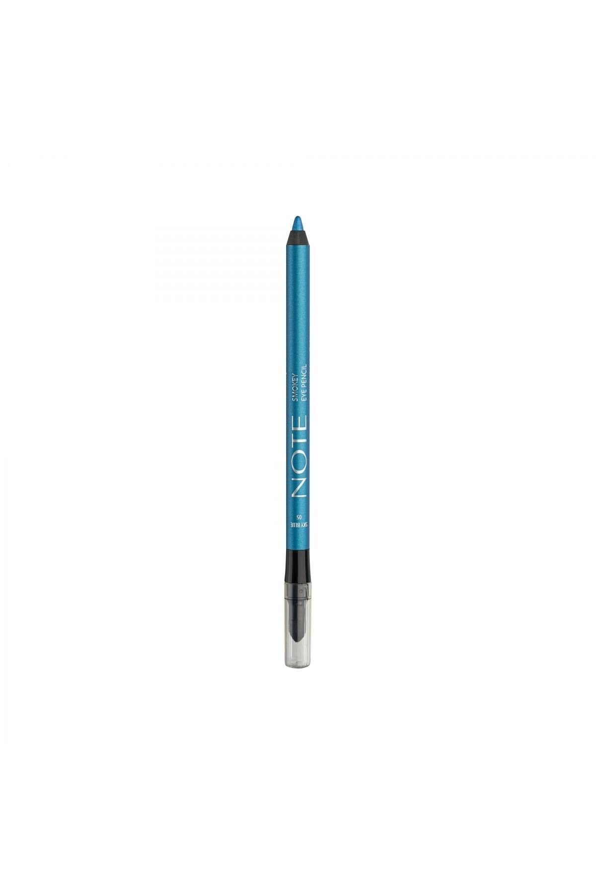 NOTE COSMETIQUE Smokey Eye Waterproof Aplikatörlü Göz Kalemi 05 Sky Blue - Gök Mavisi