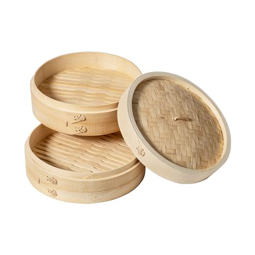 Joyce Chen 2-Tier Bamboo Steamer Baskets, 10-Inch by JOYCE CHEN - Image 2