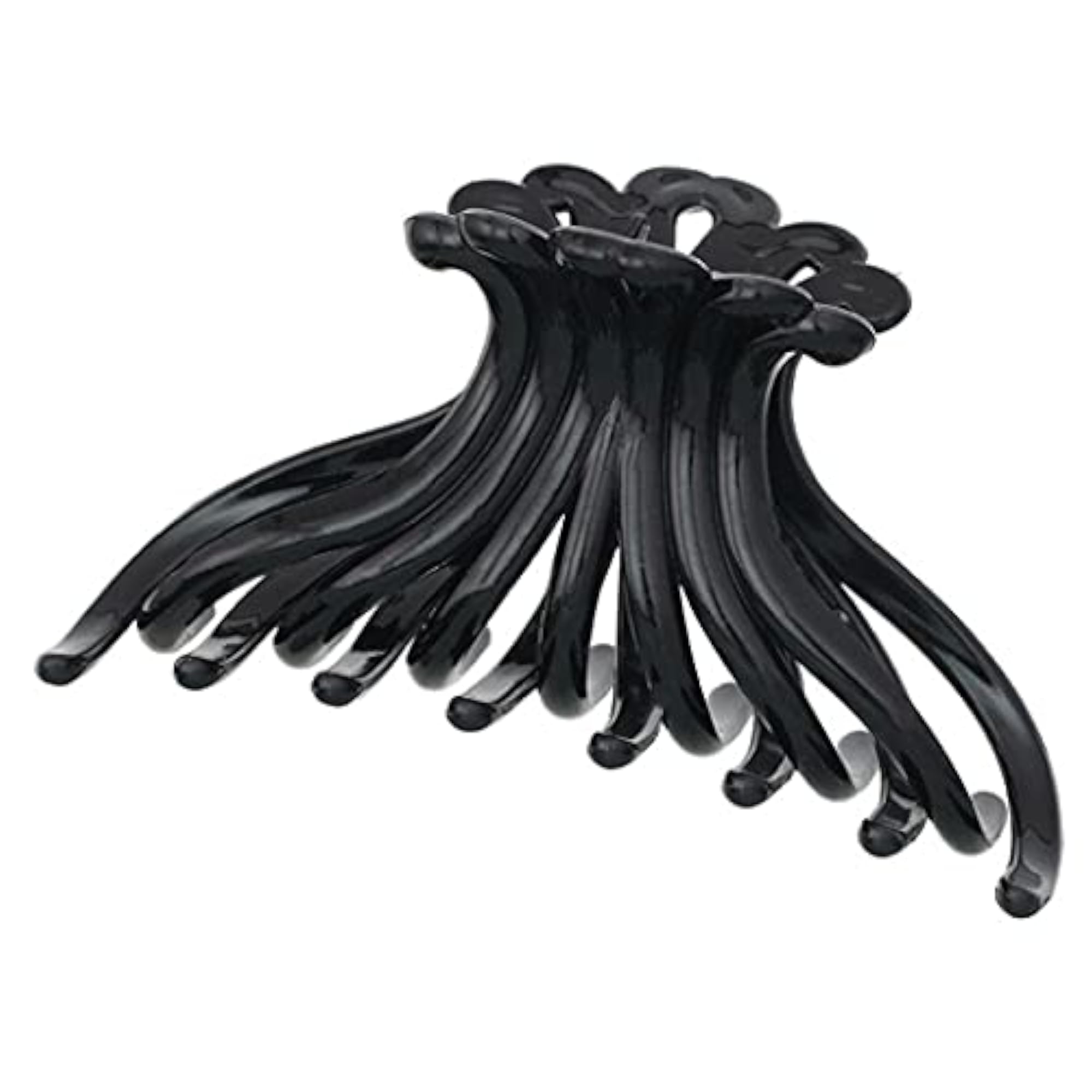 7PCS Solid Color Large Decorative Hair Jaw Clips, Strong Hold