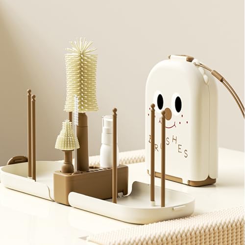 Kit de brosses de nettoyage pour biberons compact et réutilisable