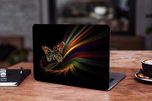 Image of GalaxsiaTM Butterfly D6 Vinyl Laptop Skin /Sticker /Cover /Decal Compatible for Any 14 inch Inches Laptop (Hp /Dell /Sony /Acer /Lenovo /Asus. Etc) Or Notebook.