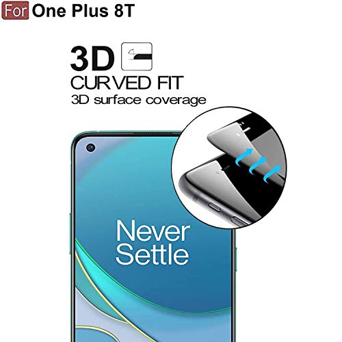 Image of CEDO Tempered Glass for OnePlus 9R / 8T | Screen Protector Full HD Quality Tempered Glass Anti-Scratch Edge to Edge Coverage with Easy Installation Kit (Black)