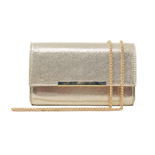 Image of AFKOMST Clutch Purses for Women Small Convertible Wristlet and Evening Bag | Vegan Leather, Fits 6.7-inch Phone /Passport, Versatile for Formal Events /Prom /Wedding /Cocktail /Night Out /Daily Use