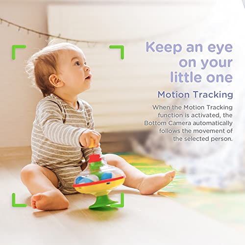 Hubble Connected Dual Vision Smart Dual Camera Baby Monitor, 5" Hd Screen, Nursery Pal Remote Pan Tilt Zoom, 2-Way Talk, Ai Motion Tracking, Night Vision, Room Temperature Sensor, Wifi Baby Camera #TOP2