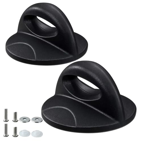 Lhmofei Topfdeckelknopf-Set, Schwarz, 2 Stück