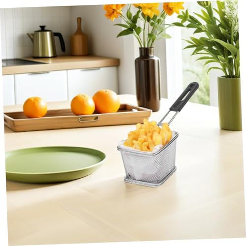 Manija de Repuesto Desmontable para Cesta de Freidora, Mango de Acero Inoxidable de Alta Resistencia con Tacto Frío para Freidora de Aire y Cocina de Anillos de Cebolla miniatura 6