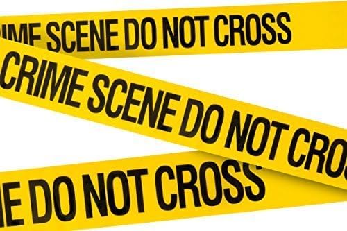 Crime Scene Do Not Cross Barricade Tape 3 X 100 • Bright Yellow with a Bold Black Print for High Visibility • 3 in. Wide for Maximum Readability • Tear Resistant Design