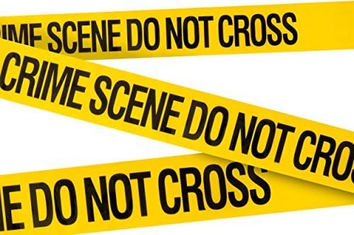 Crime Scene Do Not Cross Tape 3 X 100 • Bright Yellow with a Bold Black Print • 3 in. Wide for Maximum Readability • Tear Resistant