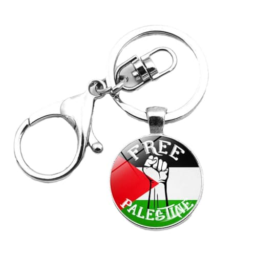 Porte-clés avec drapeau de la Palestine, porte-clés de la Palestine, porte-clés de prière, anneaux I For Peace, drapeau national Suppor