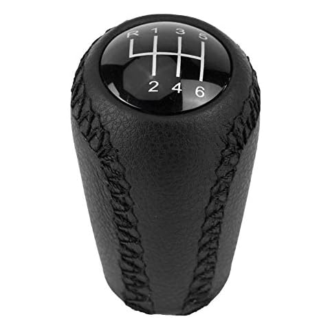 Leather Gear Stick Shift Knob Cover - Leather Gear Stick Shift Knob Cover for 3 BK BL/5 CR CW/6 II GH 05-14 Cover