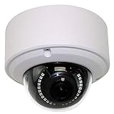 GW Security 5MP 2592 x 1920 Pixel 4X Optical Zoom Outdoor Indoor Security IP PoE Dome Camera with 2.8-12mm Varifocal Motorized Zoom AutoFocus Len and 30Pcs IR LED up to 80FT IR Night Vision (White)