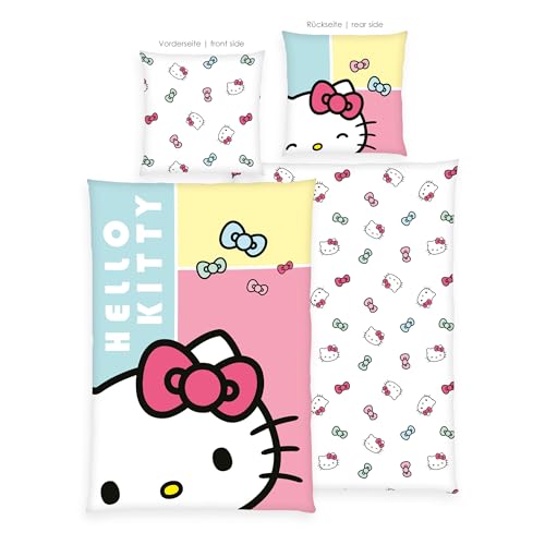 Parure de lit Hello Kitty 135x200 cm avec housse de couette réversible - 3