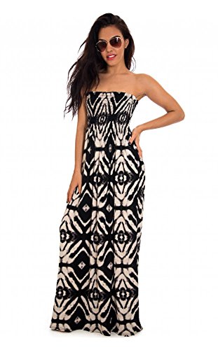 Robe femme multicolore au motif graphique et fluide The Fashion Bible