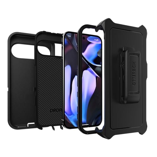 OtterBox Defender Case for Google Pixel 9 Pro XL, Shockproof, Drop Proof, Ultra-Rugged, Protective Case, 5X Tested to Military Standard, Black