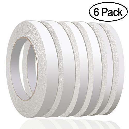 236 Yards Double Sided Tape, Aniann 6 Rolls Heavy Duty Adhesive Sticky Tape