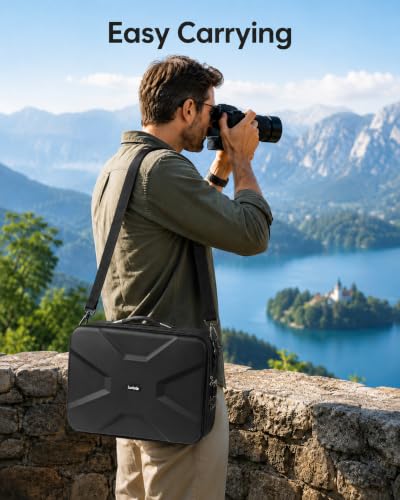 Image of Luxtude Extra Large EVA Case with Foam, Hard Camera Organizer Case